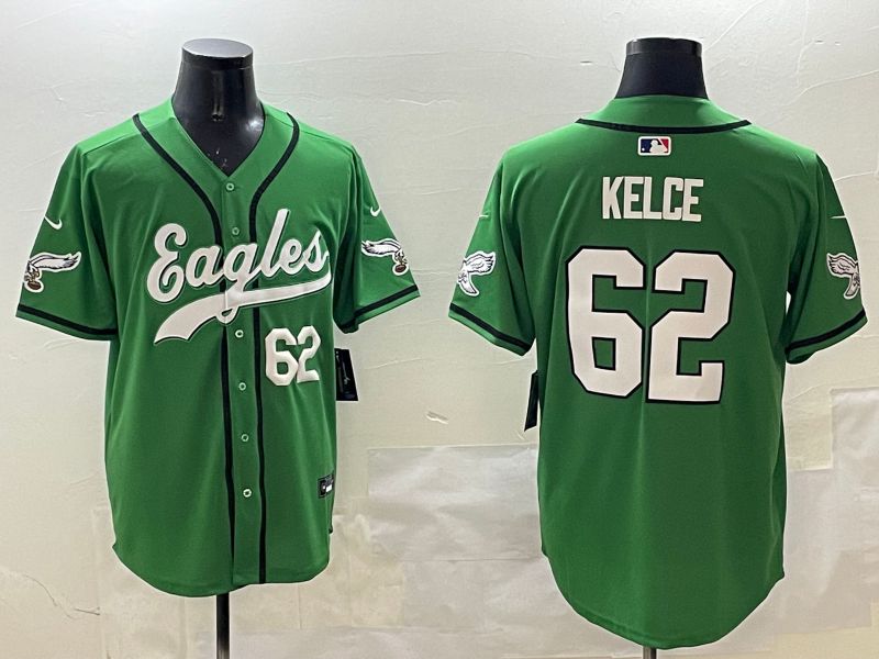 Men Philadelphia Eagles #62 Kelce Green three generations Jointly Name 2025 Nike Limited NFL Jersey style 8->philadelphia eagles->NFL Jersey